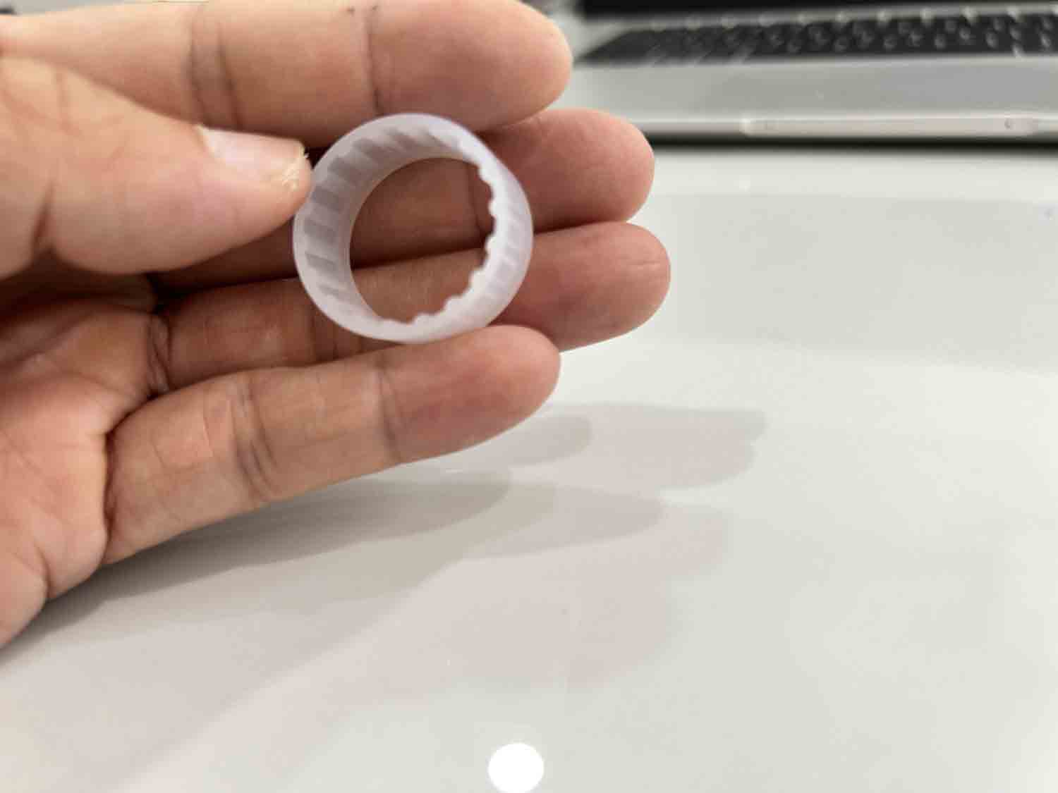 정밀 실리콘 좌석베이스 - 0.05mm 공차 (흰색 반투명)